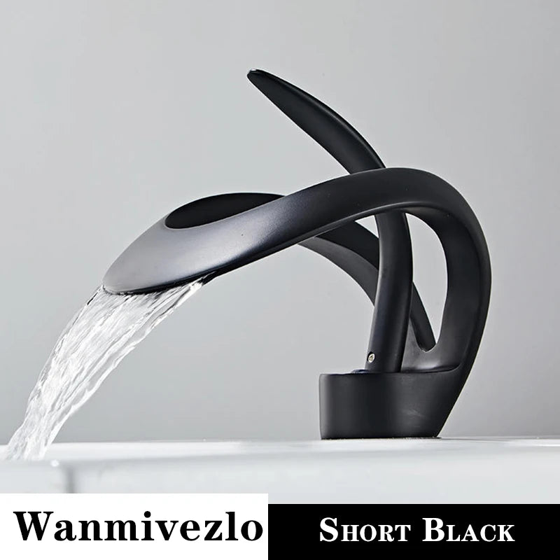 Wanmivezlo Waterfall Basin Faucet Deck Mounted Single Hole