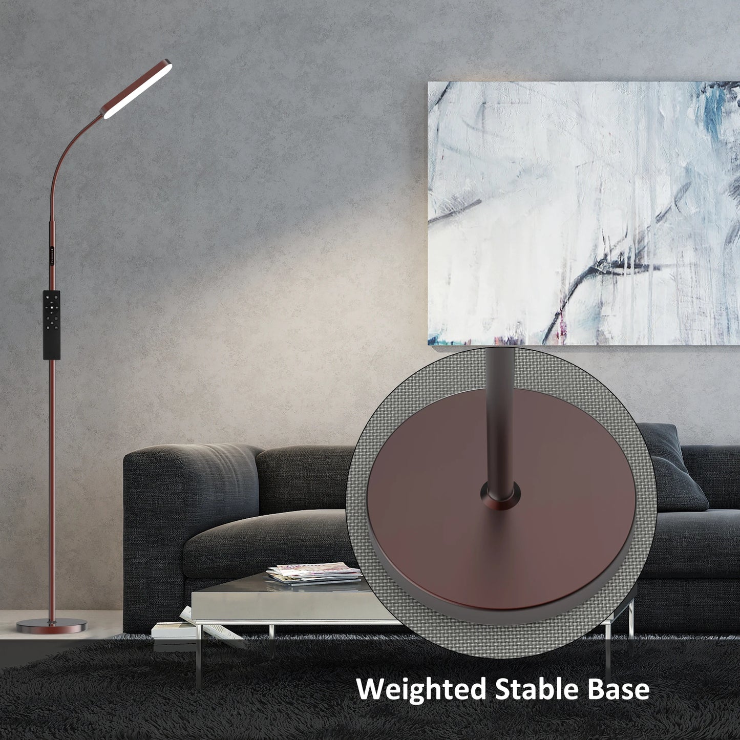 Hign-concerned LED Standing Floor Lamp With Remote Control