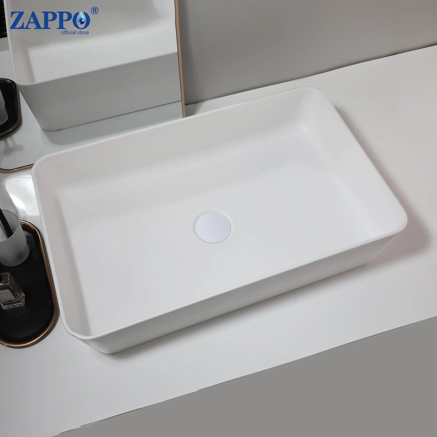 Torayvino Bathroom Vessel Sink Stone Resin Washbasin
