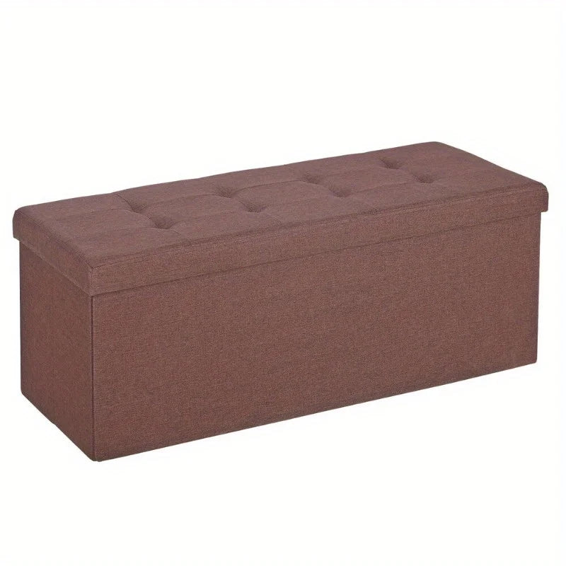 Storage Ottoman Bench with Sturdy Design for Living Room
