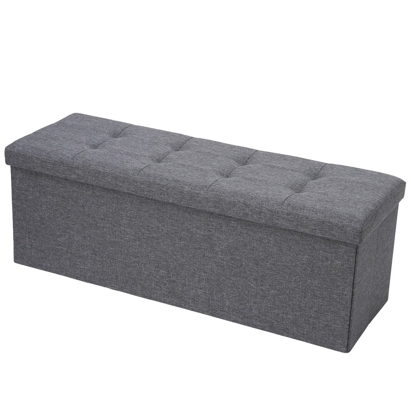 Storage Ottoman Bench with Sturdy Design for Living Room