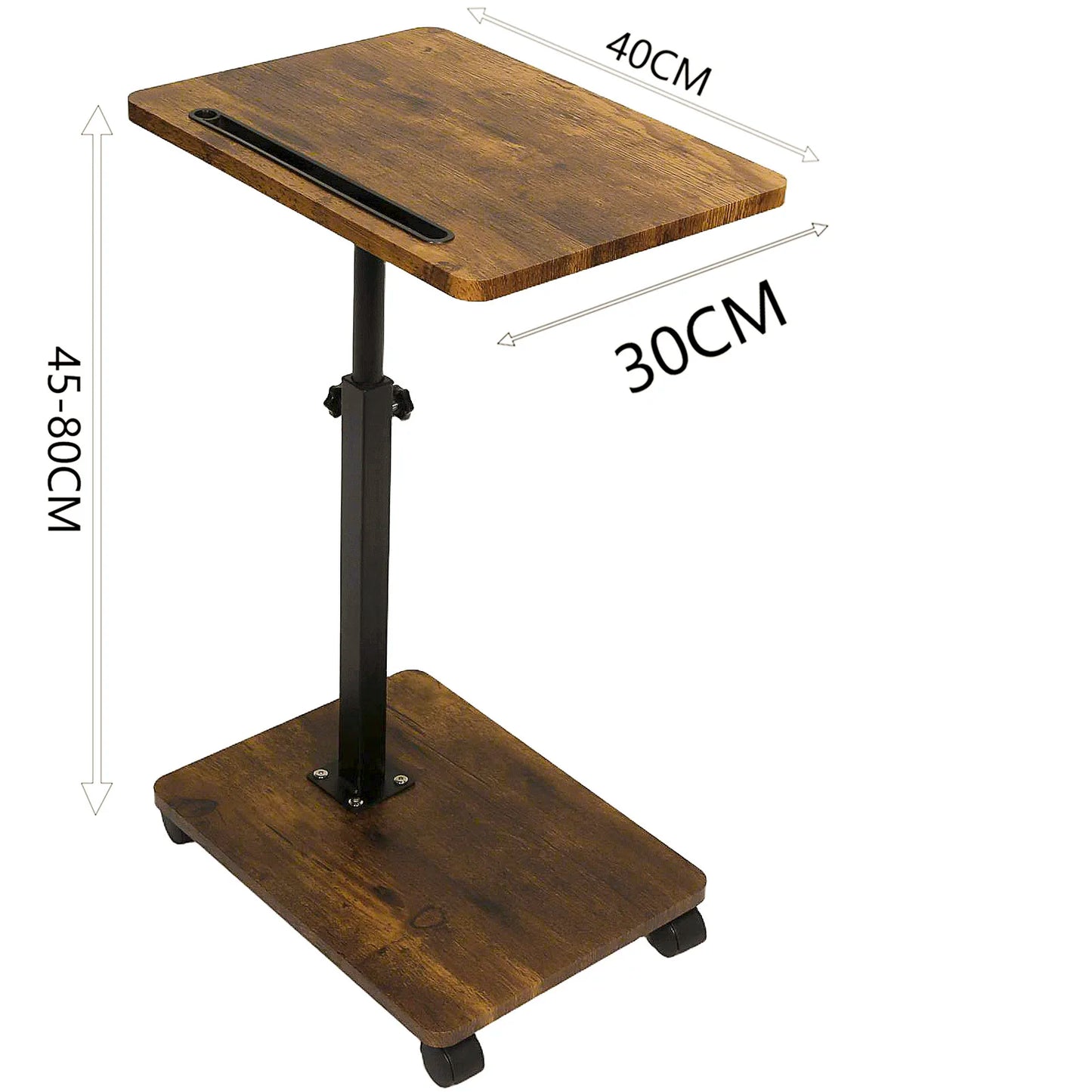 C Shaped Adjustable Side Table For Couch And Living Room