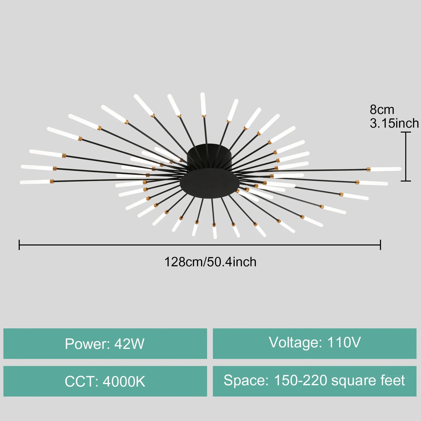 Modern LED Ceiling Light For Living Room And Bedroom Fixture