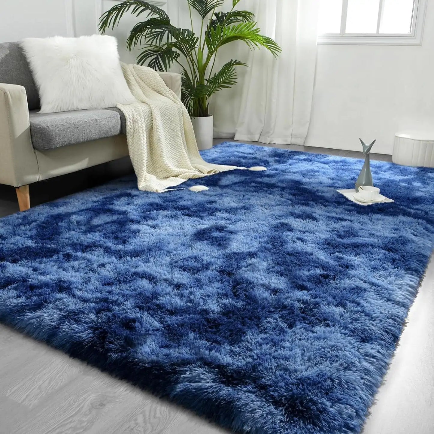Lochas Super Soft Tie Dye Velvet Rug for Cozy Home Decor
