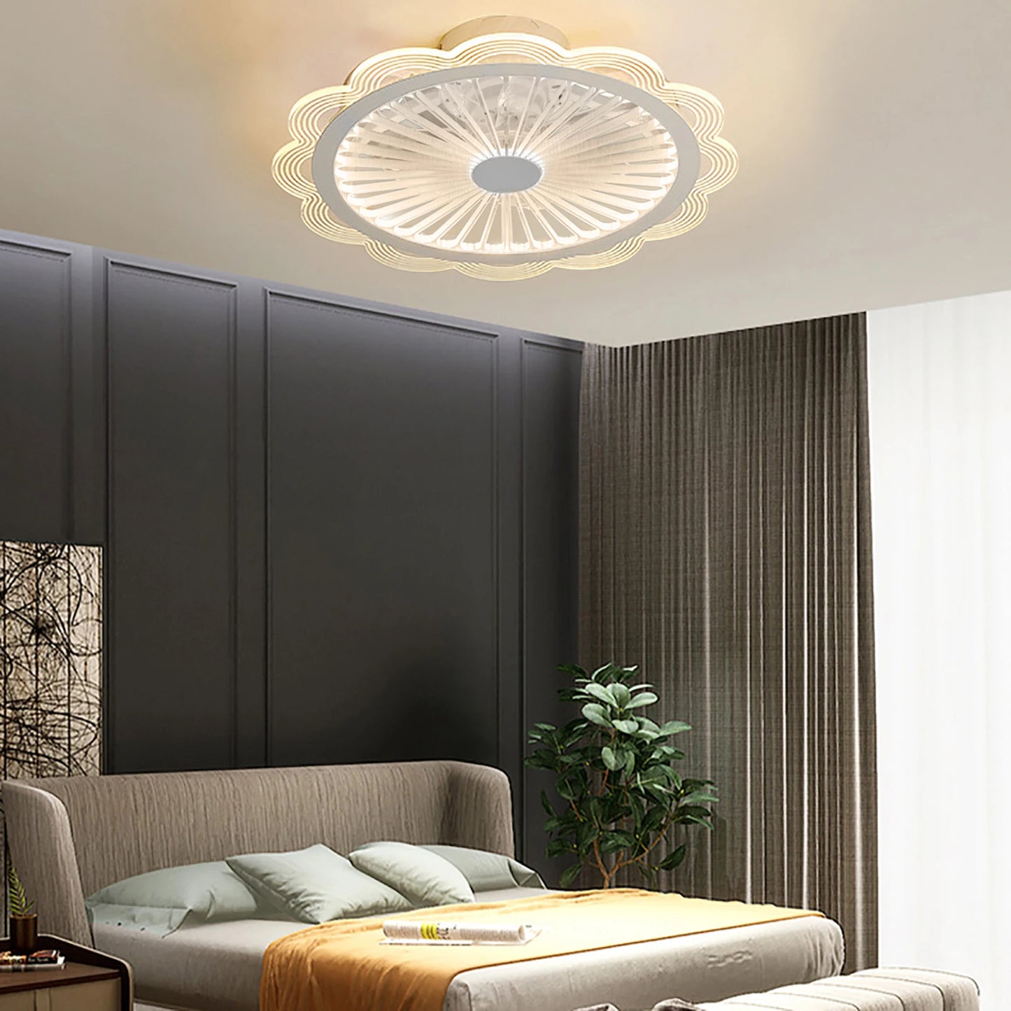 Ultra Thin Minimalist Ceiling Light Dimmable LED Lamp