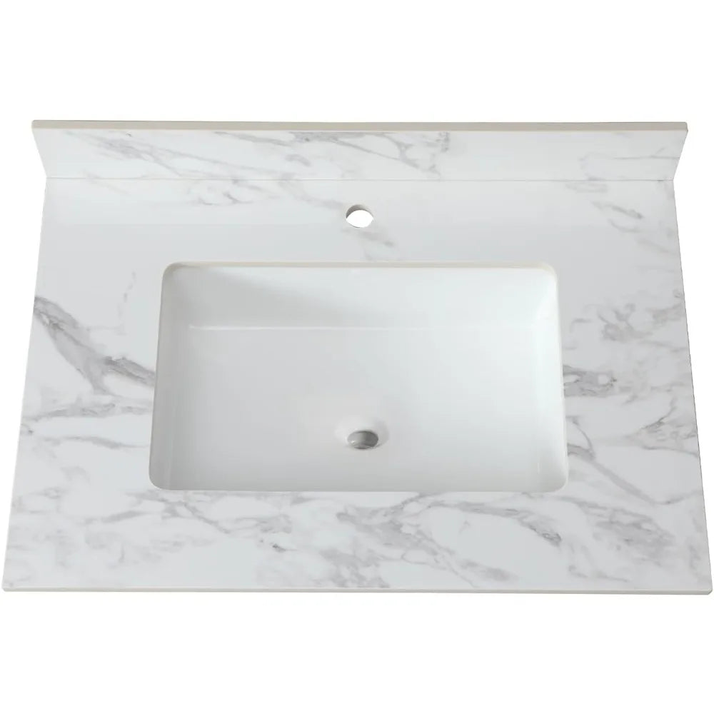 Capacity Sintered Stone Vanity Top With Undermount Sink