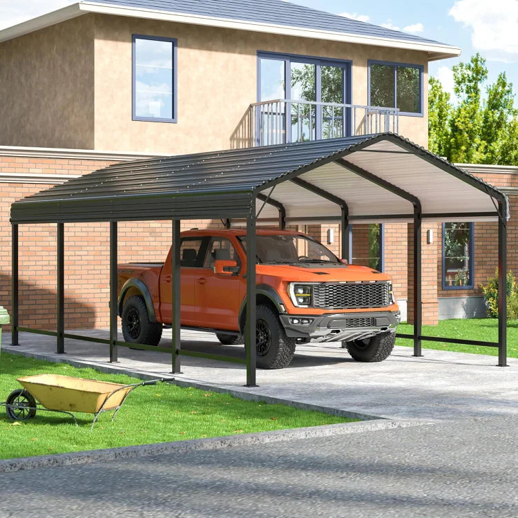 Heavy Duty 12x20 FT Metal Carport for Ultimate Vehicle Protection