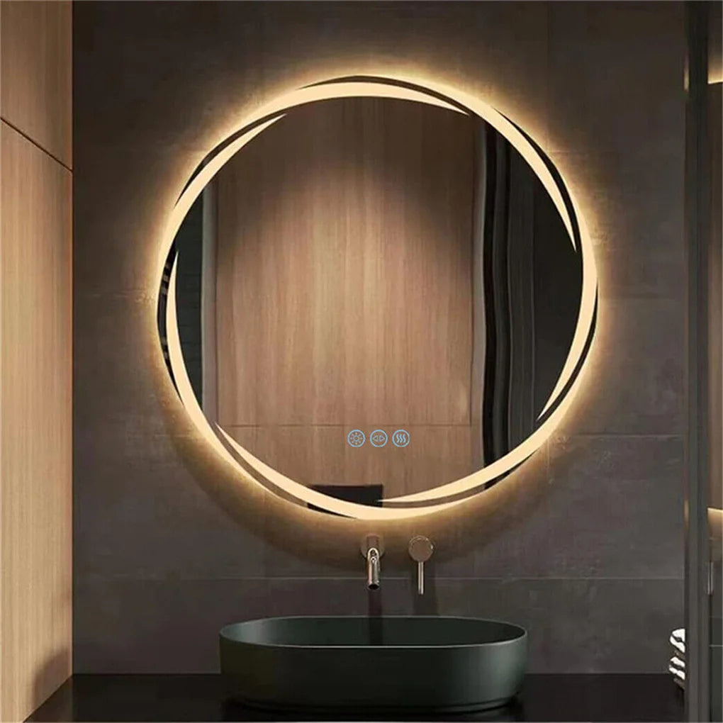 Feature Illuminated Anti Fog LED Circle Backlit Bathroom Mirror