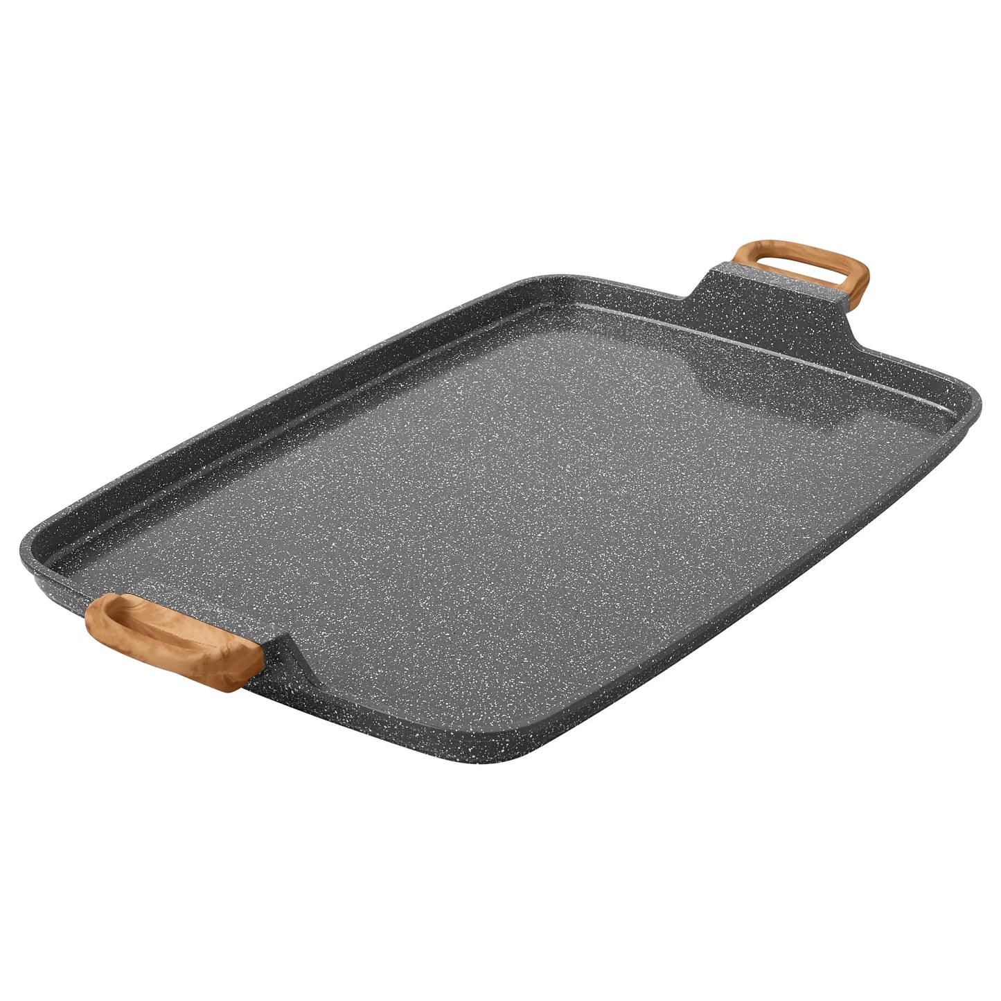 Cast Aluminum Double Griddle for Effortless Cooking and Easy Cleaning