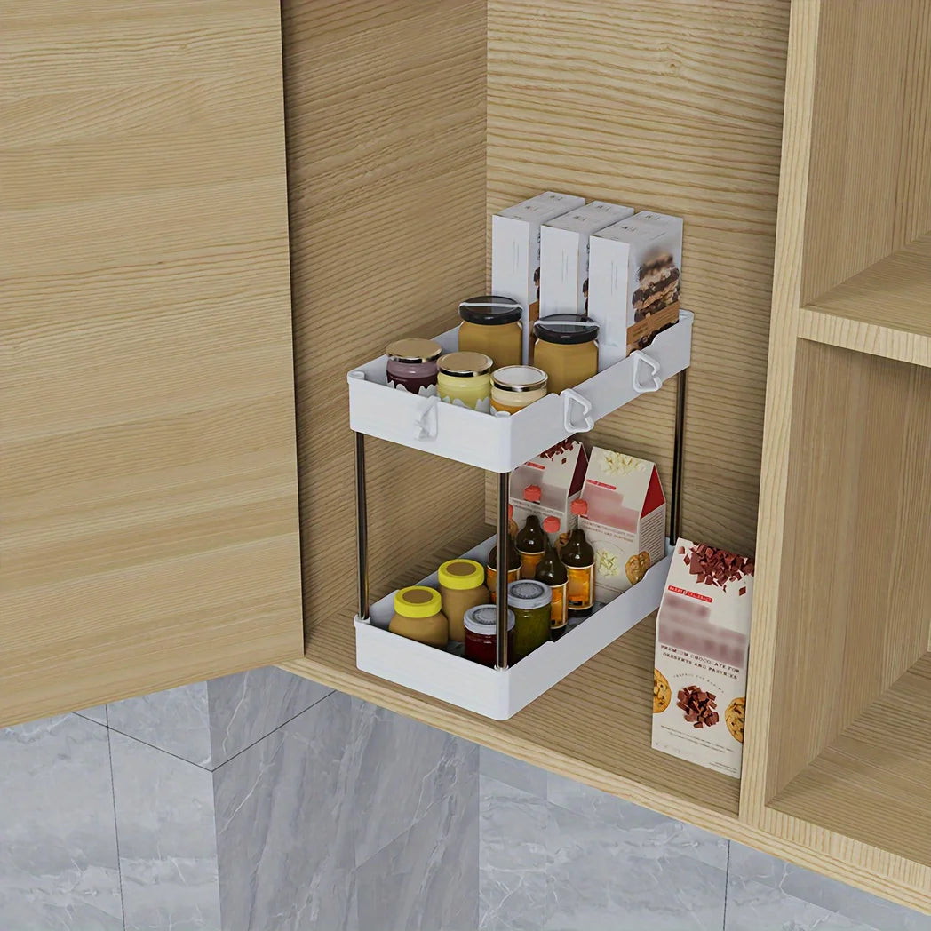 Under Sink Organizer Trio Storage Racks For Cosmetics
