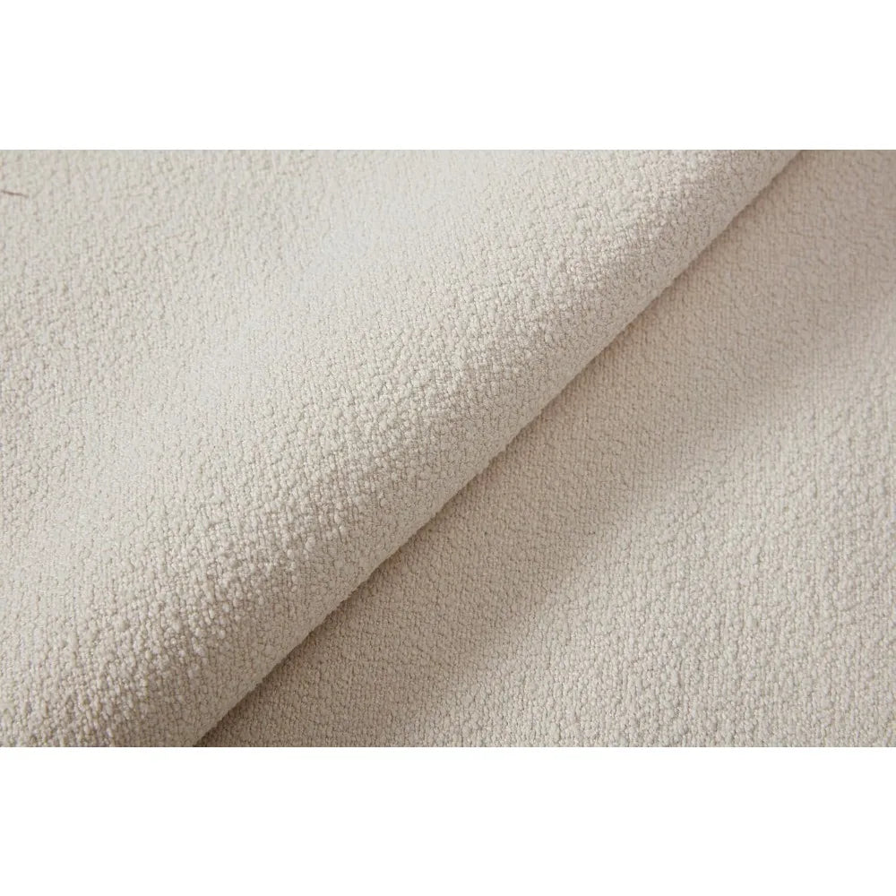 Angduo Wingback Headboard Upholstered Platform Bed Frame With BoucleFabric Squeak-Resistant