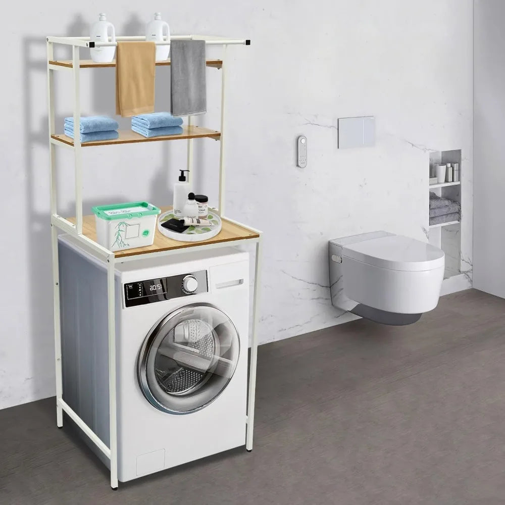 Hign-concerned Three Tier Laundry Shelf Organizer Bathrooms