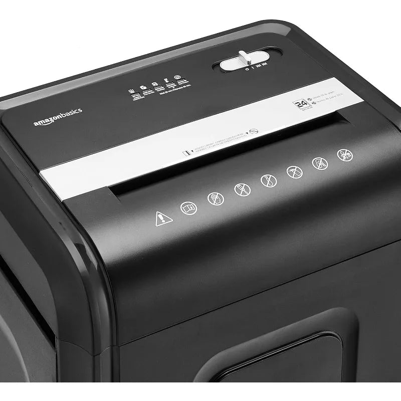 24 Sheet Cross Cut Shredder with Pullout Basket for Home Office