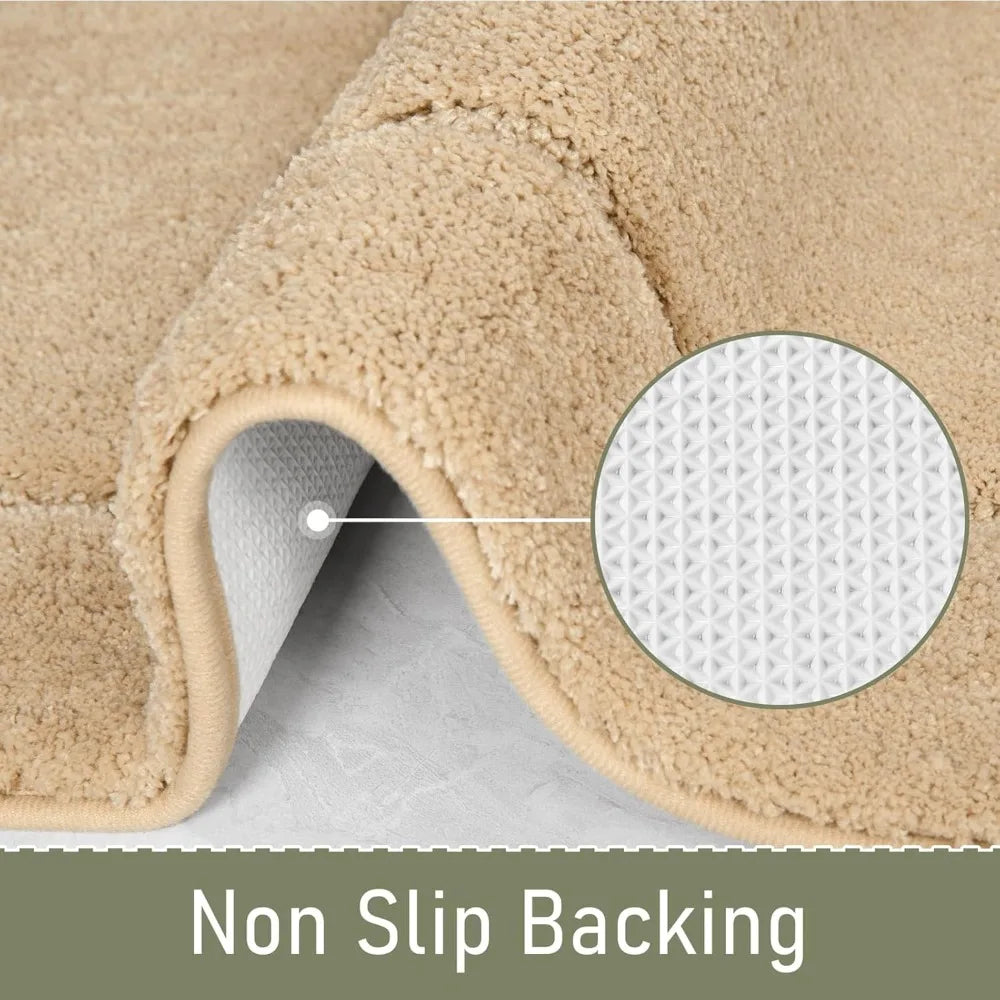Hign-concerned Non Slip Bath Runner Rug Soft Absorbent