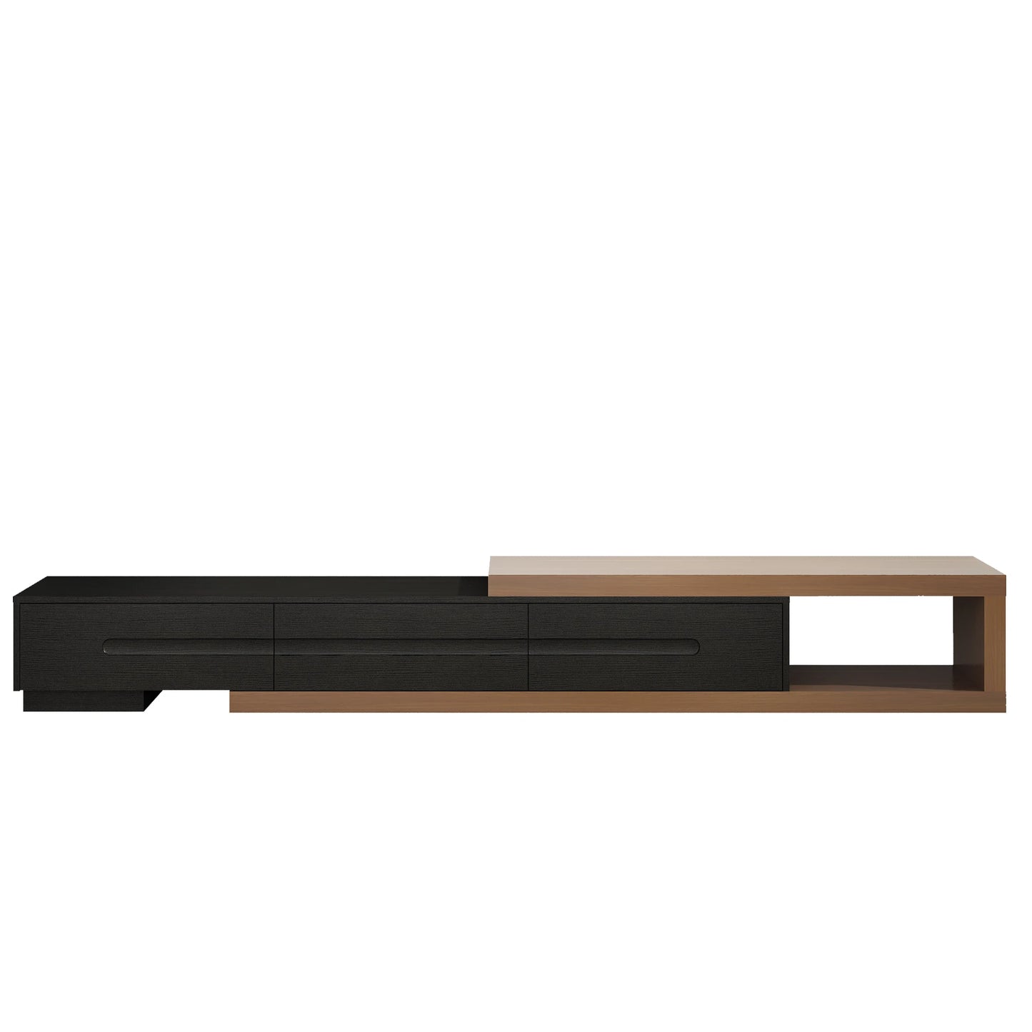 Extendable Wood TV Stand for Up to 120 Inch TVs