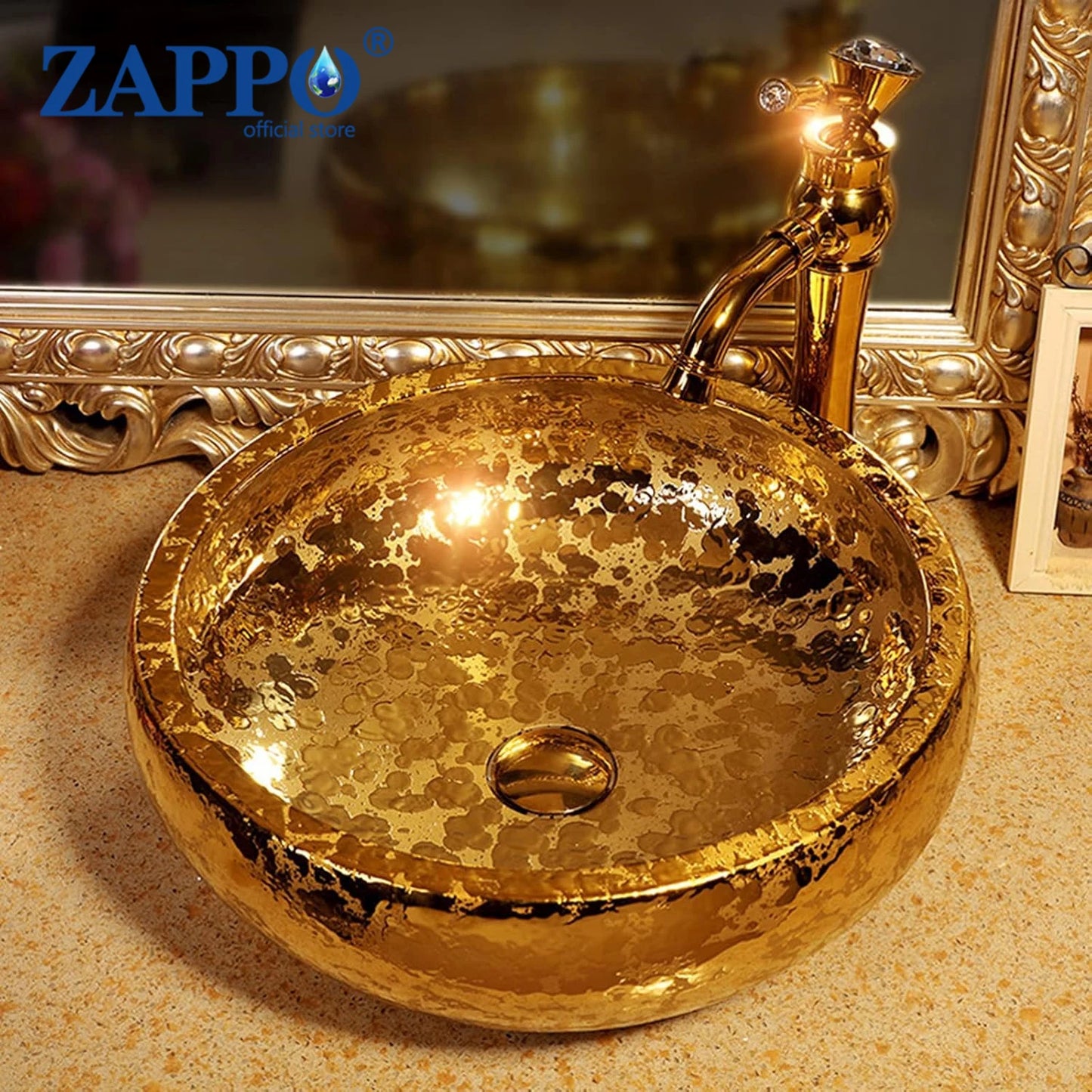 Torayvino Vessel Sink With Faucet Drain Ceramic Bathroom