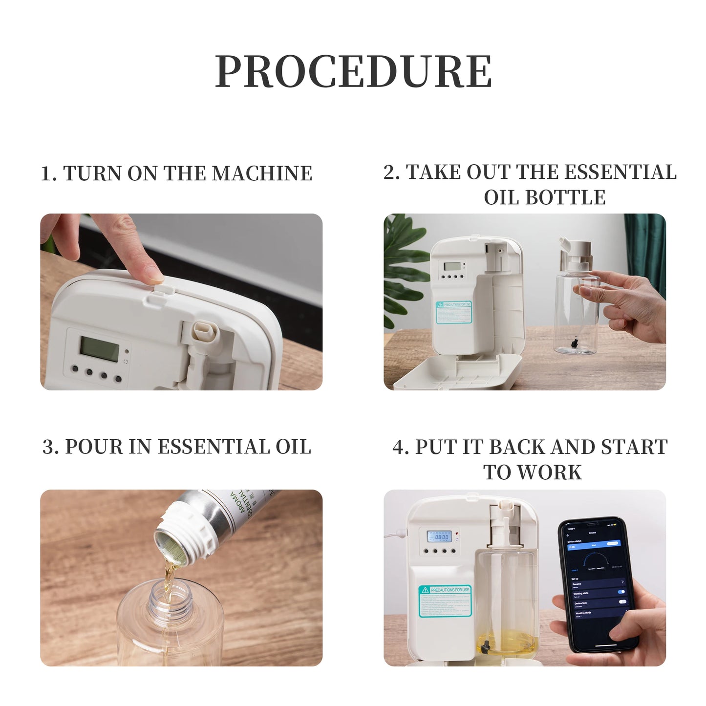 Namste Aroma Diffuser Bluetooth Control 400ml Capacity