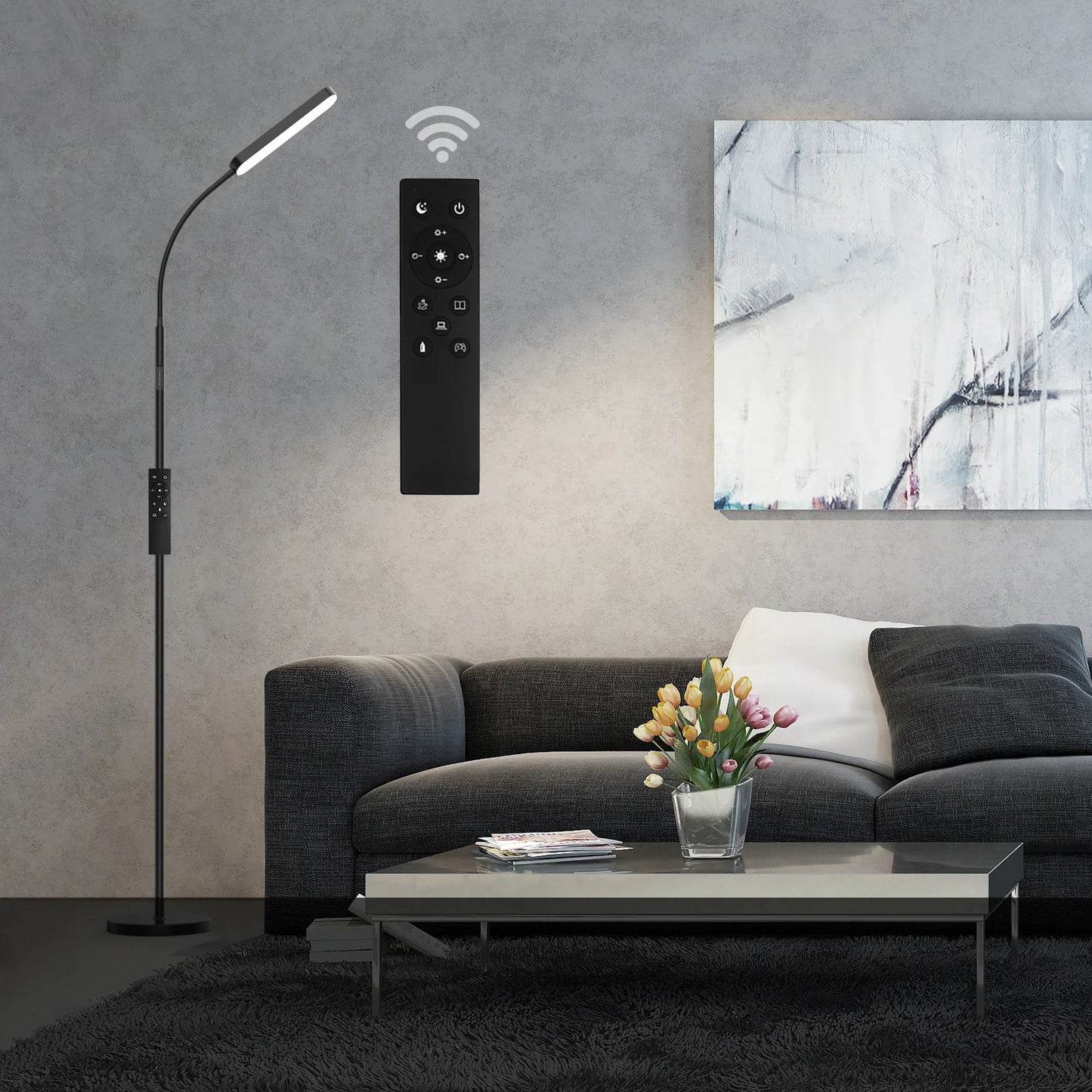 Hign-concerned LED Standing Floor Lamp With Remote Control