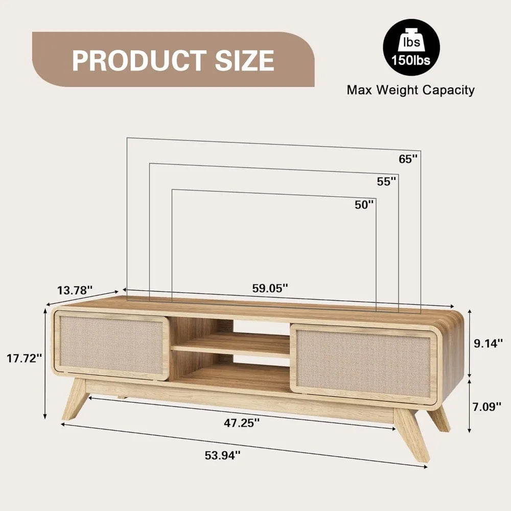Huanzhuang Modern TV Stand Entertainment Center Storage
