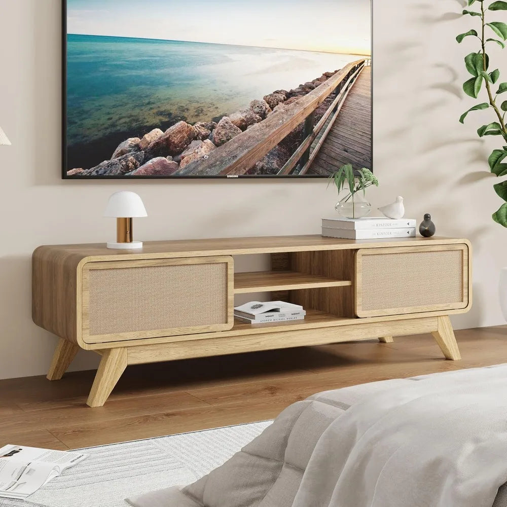 Huanzhuang Modern TV Stand Entertainment Center Storage