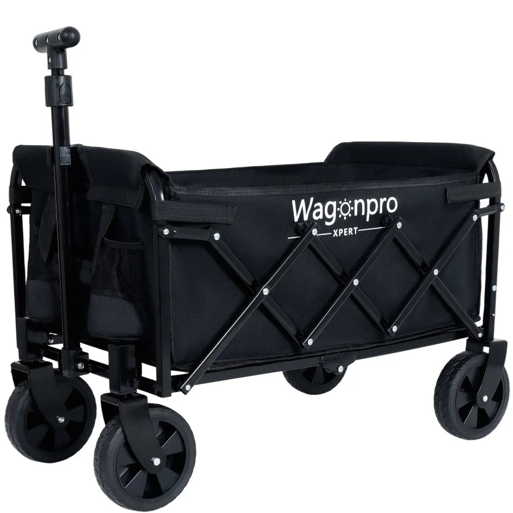 Feature Expandable Dual Layer Utility Wagon With Storage