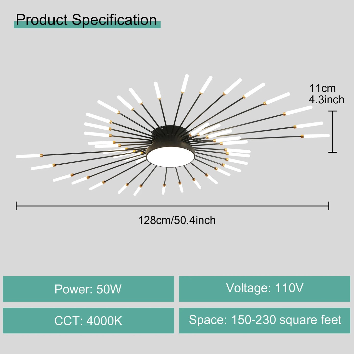 Modern LED Ceiling Light For Living Room And Bedroom Fixture