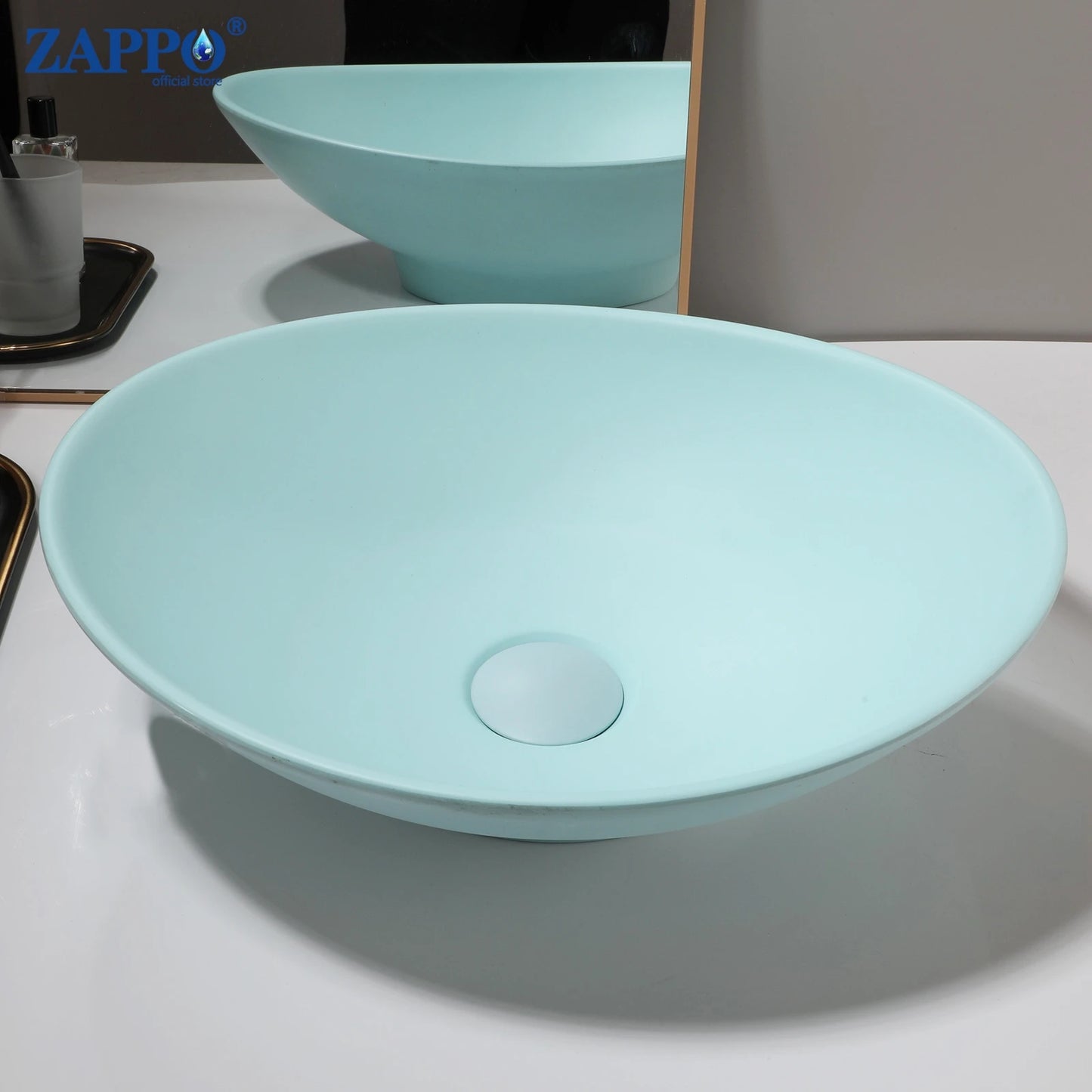 Torayvino Bathroom Vessel Sink Stone Resin Washbasin