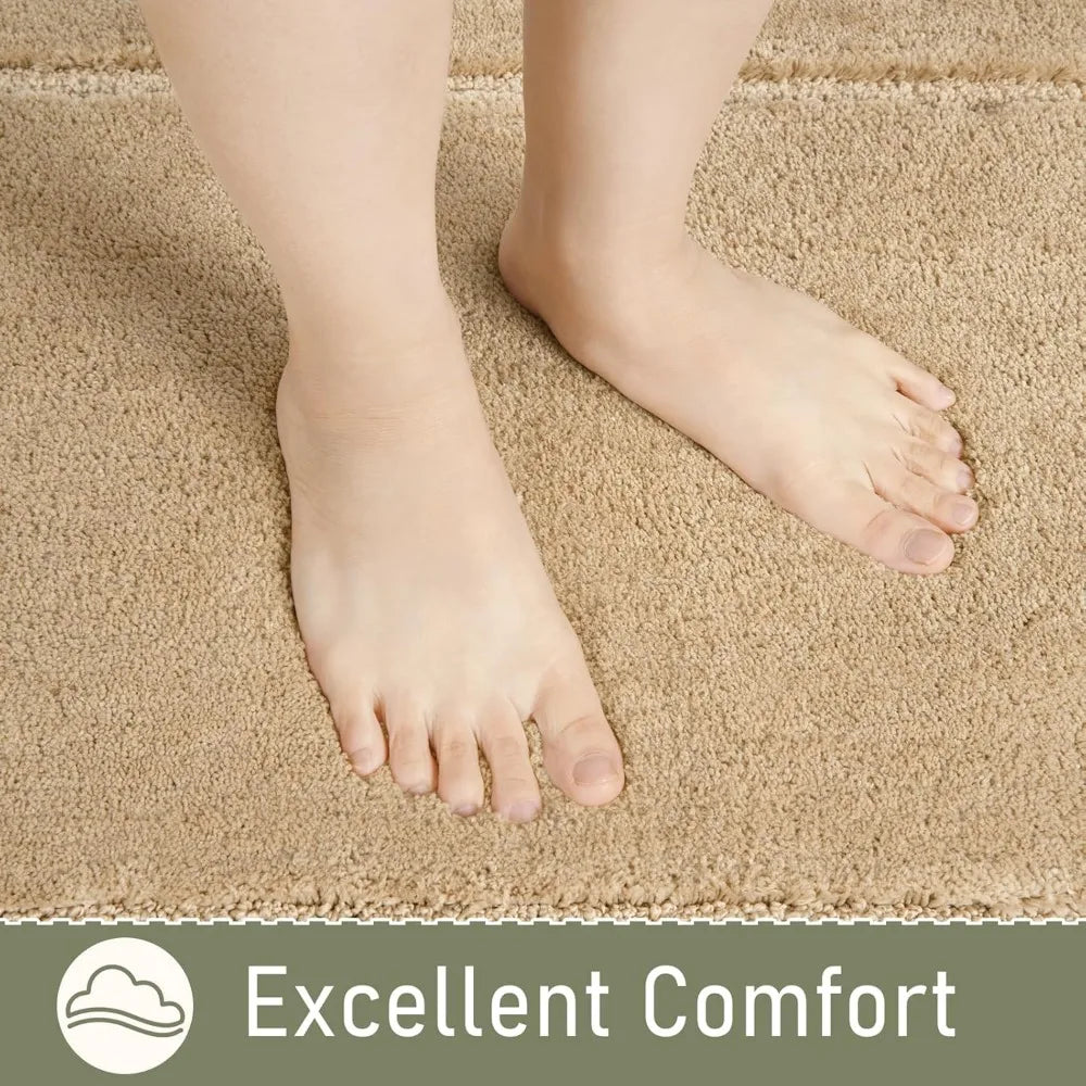 Hign-concerned Non Slip Bath Runner Rug Soft Absorbent