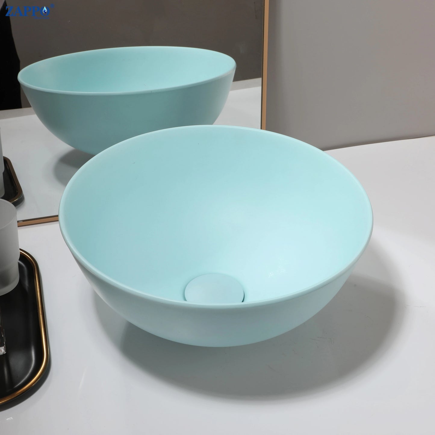 Torayvino Bathroom Vessel Sink Stone Resin Washbasin