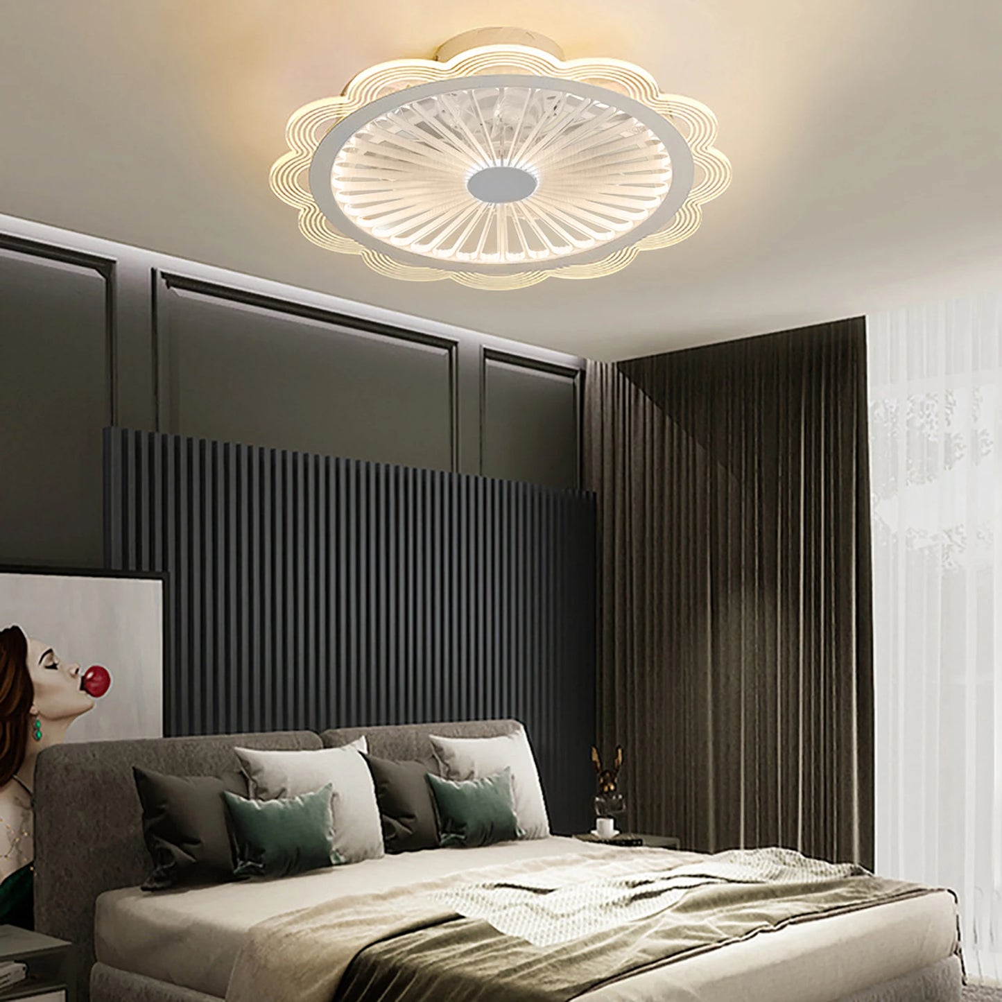 Ultra Thin Minimalist Ceiling Light Dimmable LED Lamp