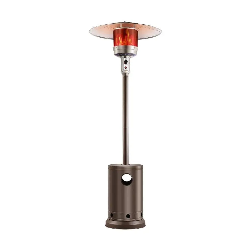 Outdoor Propane Patio Heater 50000BTU Tall Bronze Table Heat Lamp for Garden Deck Party