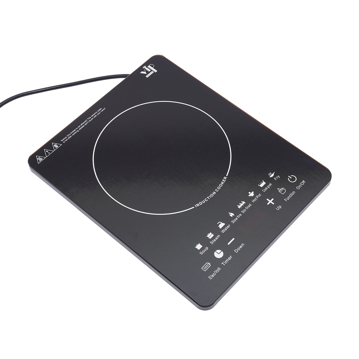 Electric Induction Cooktop with Fast Heat-Up and Auto Shut-Off