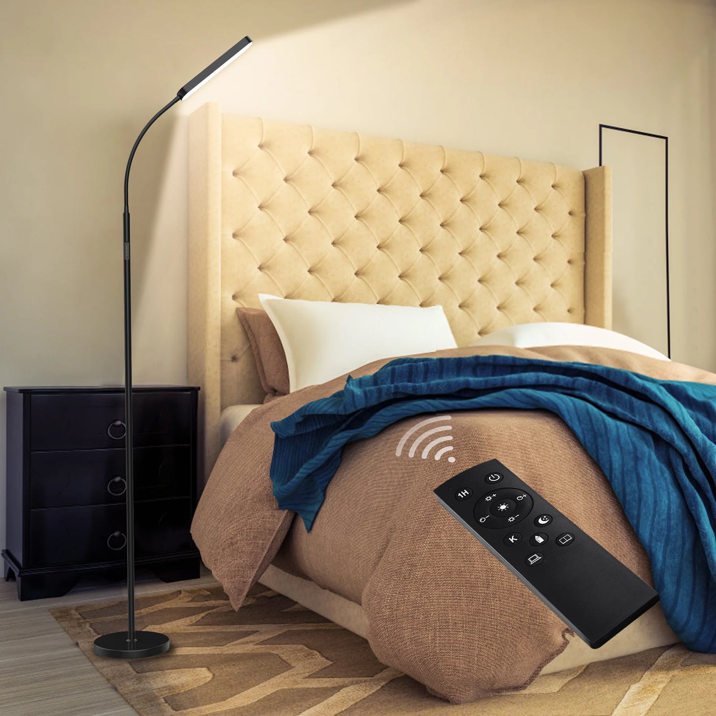 Hign-concerned LED Standing Floor Lamp With Remote Control