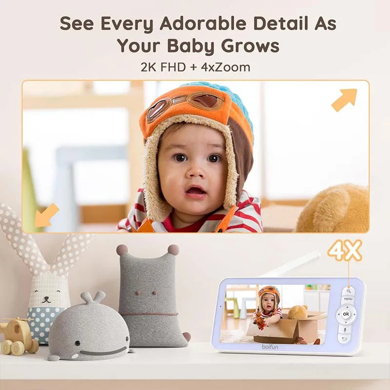 BOIFUN Baby Monitor 720p Night Vision Auto Tracking