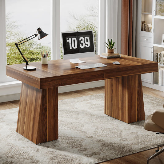 Tribesigns Executive Desk Mid Century Modern Home Office