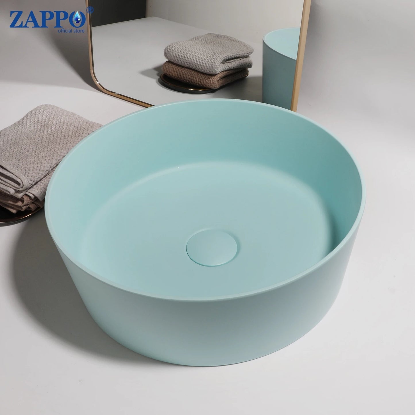 Torayvino Bathroom Vessel Sink Stone Resin Washbasin