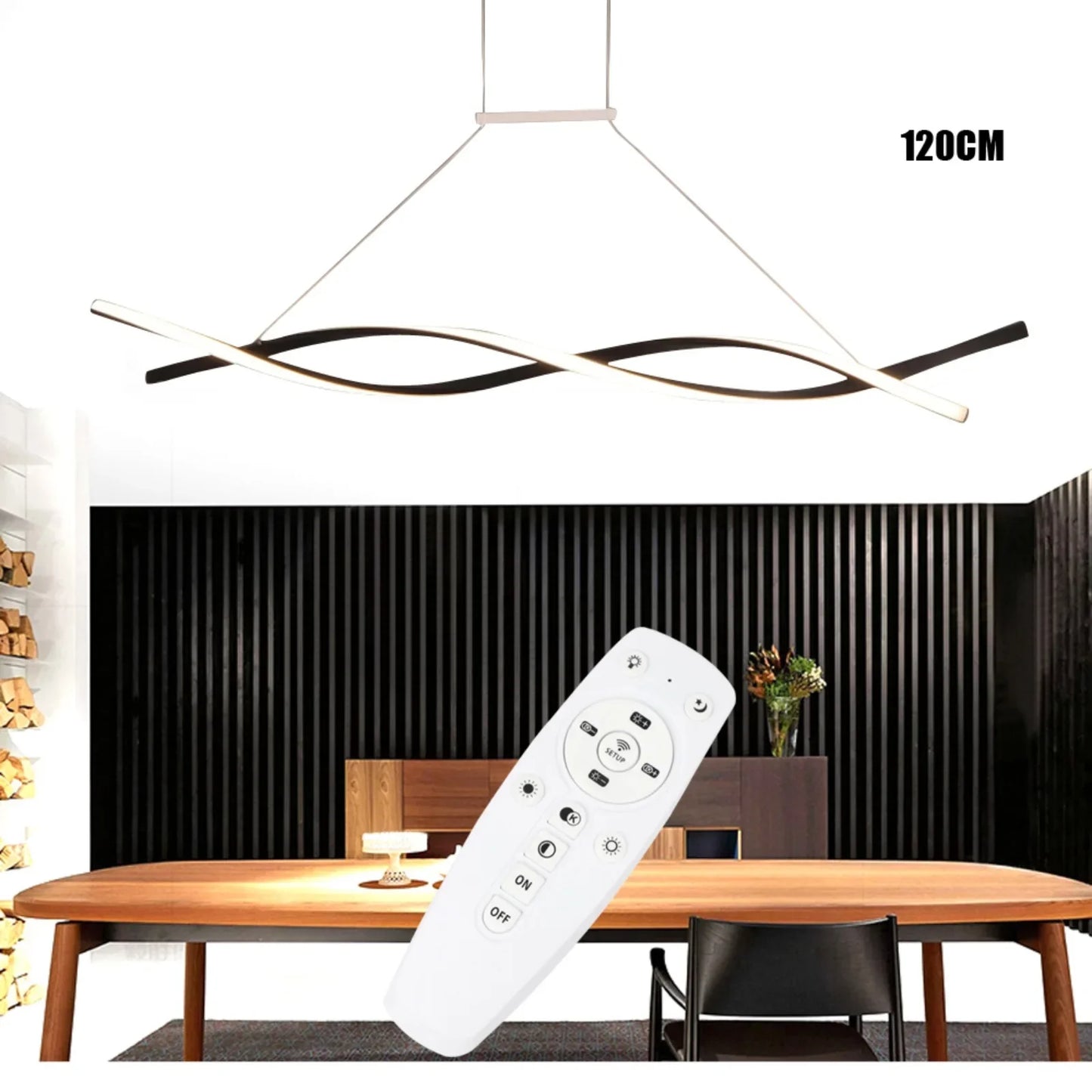 Bymaocar LED Dimmable Pendant Light With Remote Control
