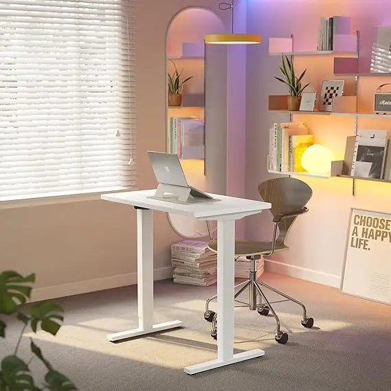 Adjustable 32 Inch Small Electric Standing Desk with Memory Height Settings