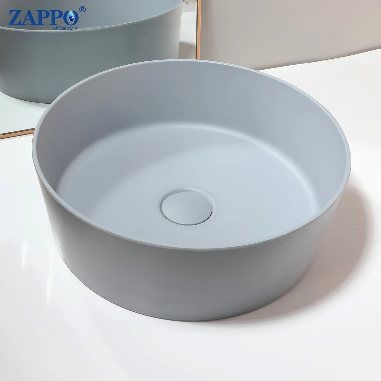 Torayvino Bathroom Vessel Sink Stone Resin Washbasin