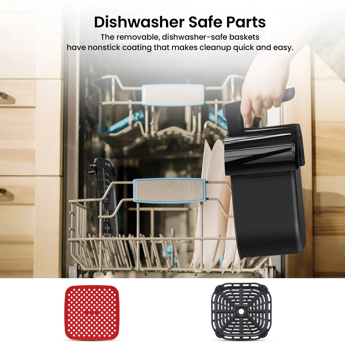 Acekool Air Fryer Toaster Oven Combo With 8 Presets