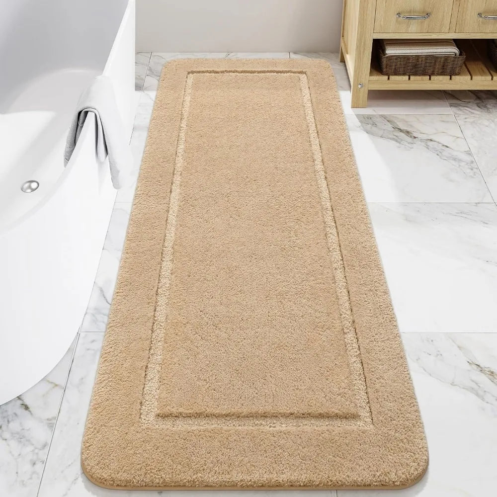 Hign-concerned Non Slip Bath Runner Rug Soft Absorbent