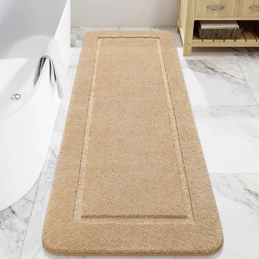 Hign-concerned Non Slip Bath Runner Rug Soft Absorbent