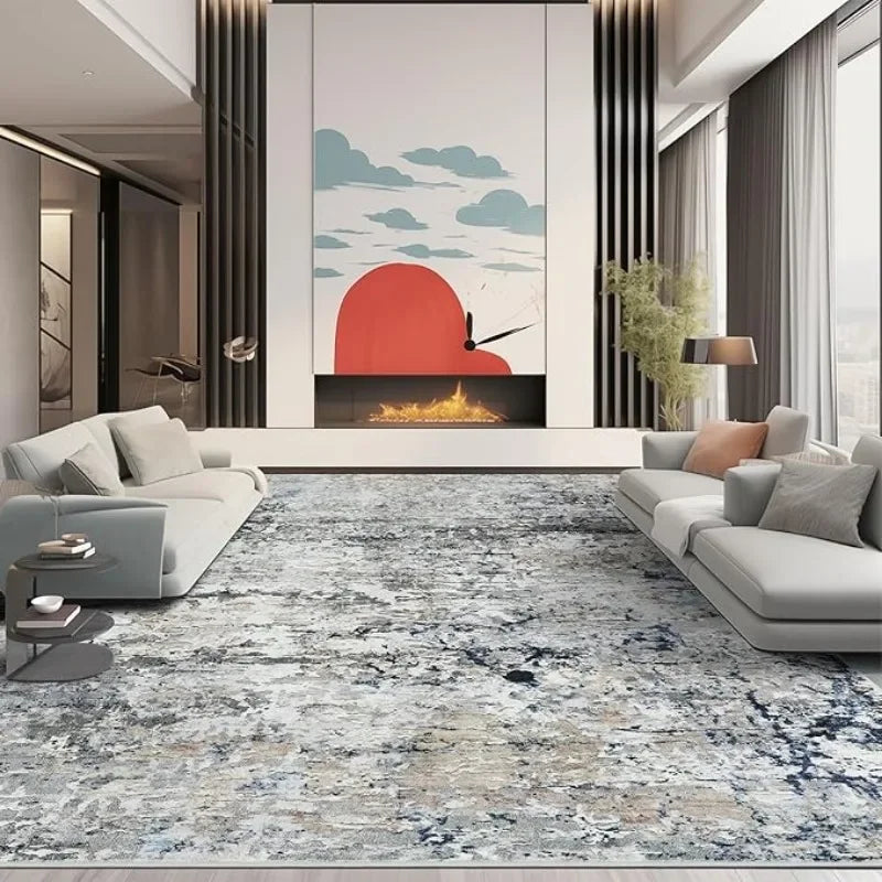 Modern Abstract 8x10 Area Rug for Washable Stain Resistance