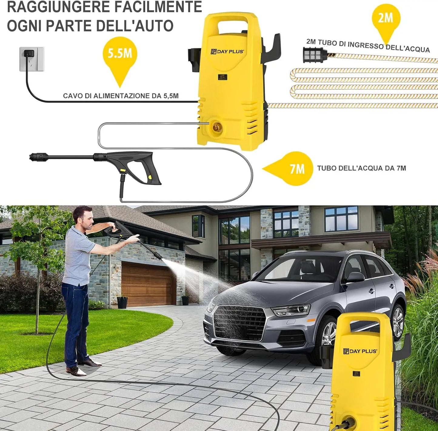 Home Garden High Pressure Washer Portable Jet Washer