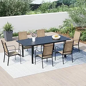 All Weather Rattan Patio Dining Set With Removable Cushions