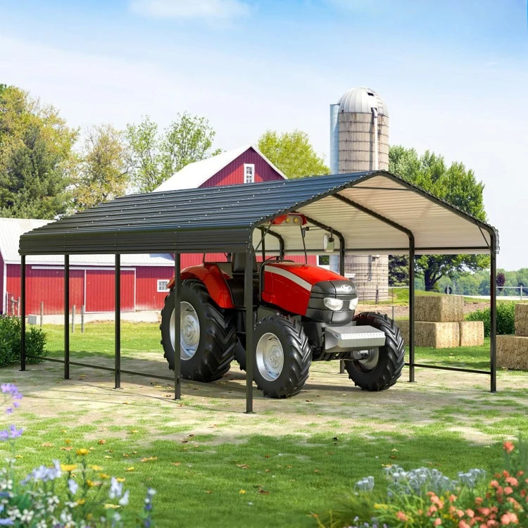 Heavy Duty 12x20 FT Metal Carport for Ultimate Vehicle Protection
