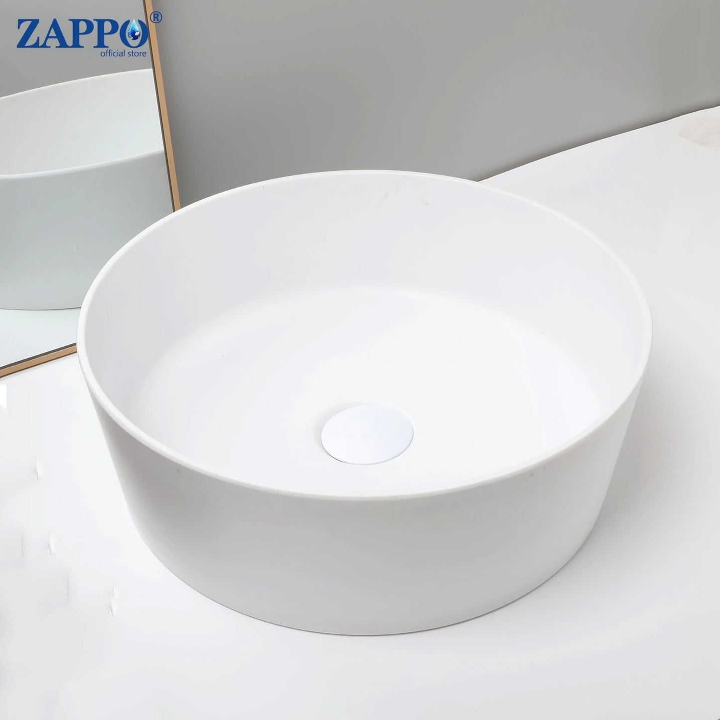 Torayvino Bathroom Vessel Sink Stone Resin Washbasin