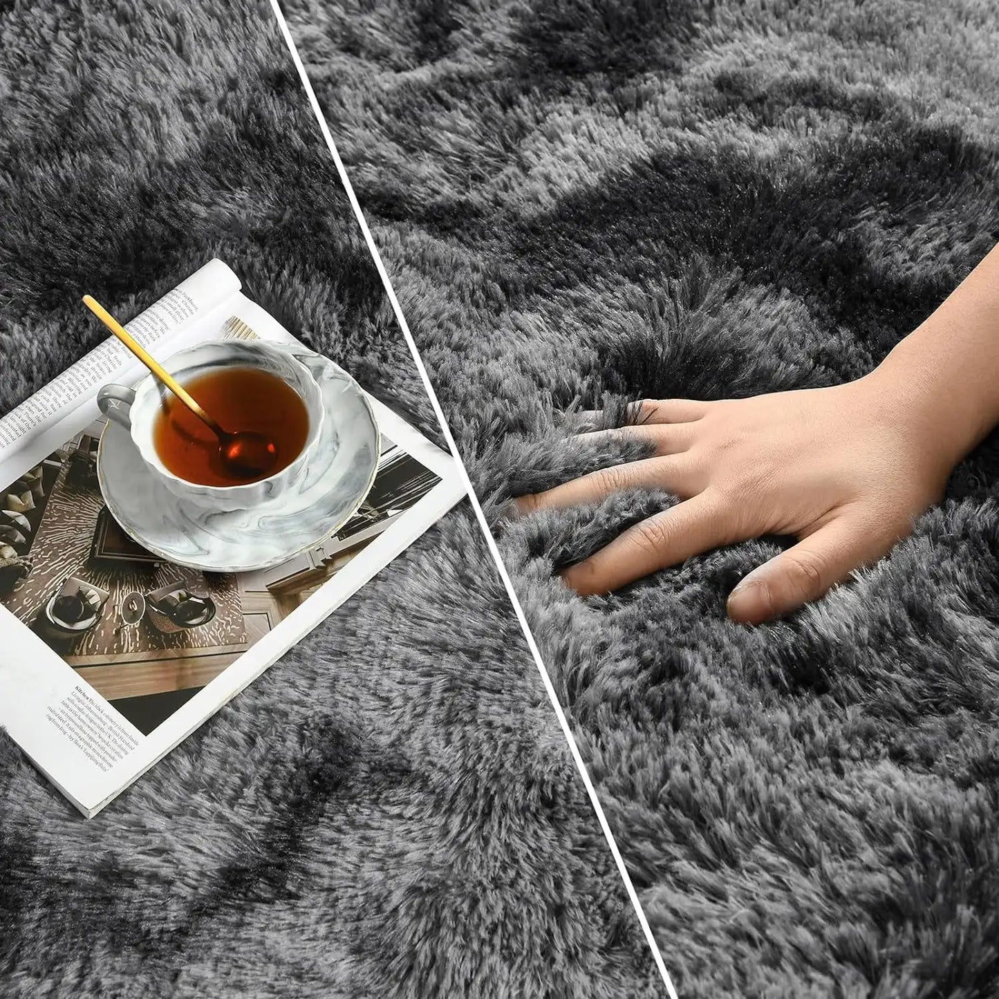 Lochas Super Soft Tie Dye Velvet Rug for Cozy Home Decor