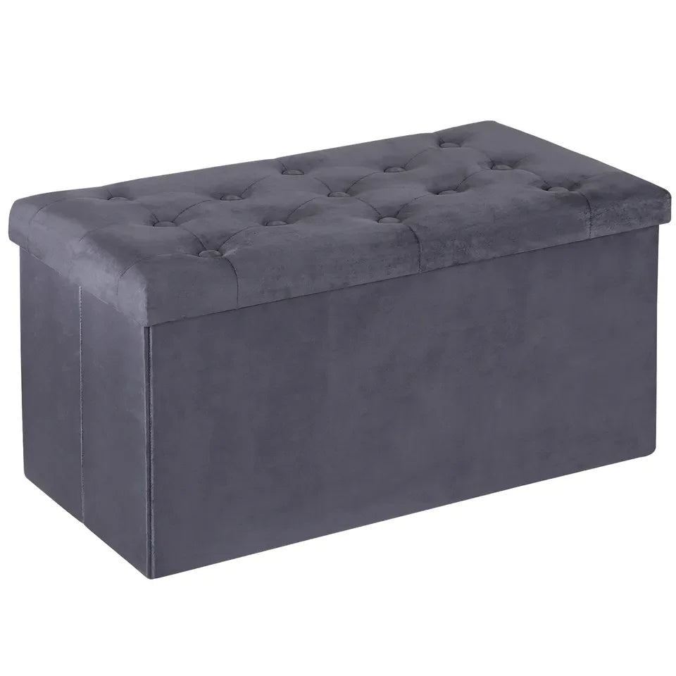 Storage Ottoman Bench with Sturdy Design for Living Room