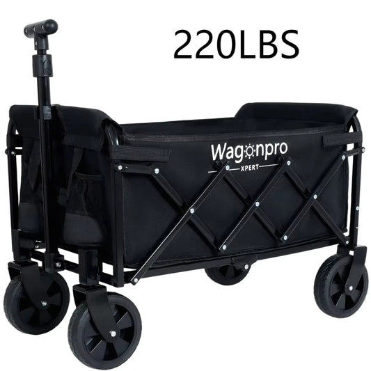 Feature Expandable Dual Layer Utility Wagon With Storage